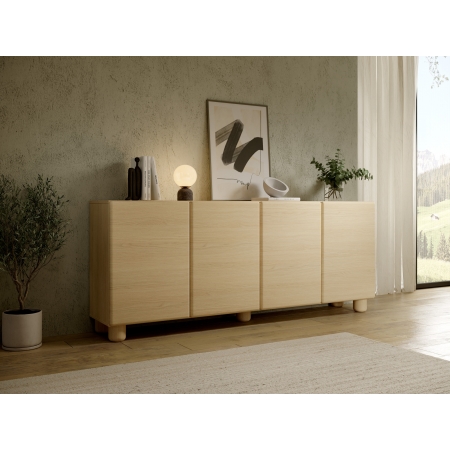 Komoda 200 cm 4-drzwiowa LUGO dąb vicenza